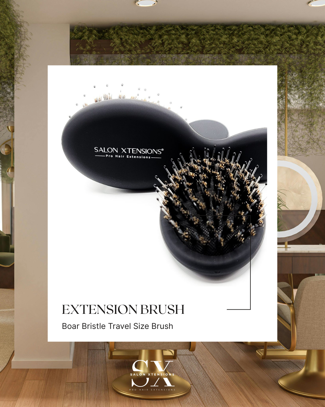 Boar Bristle Extensions Brush
